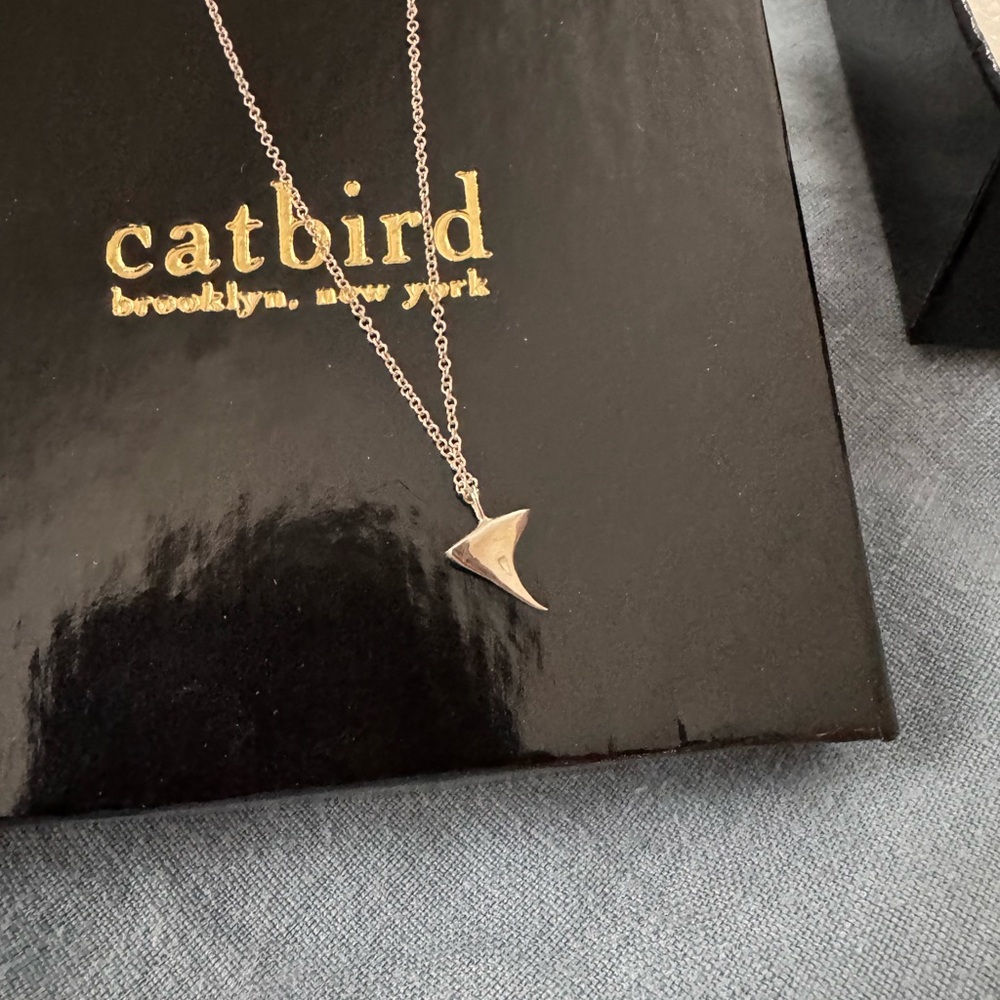 SOLD! Catbird sterling silver Rose Thorn charm and necklace - Picture 3 of 6